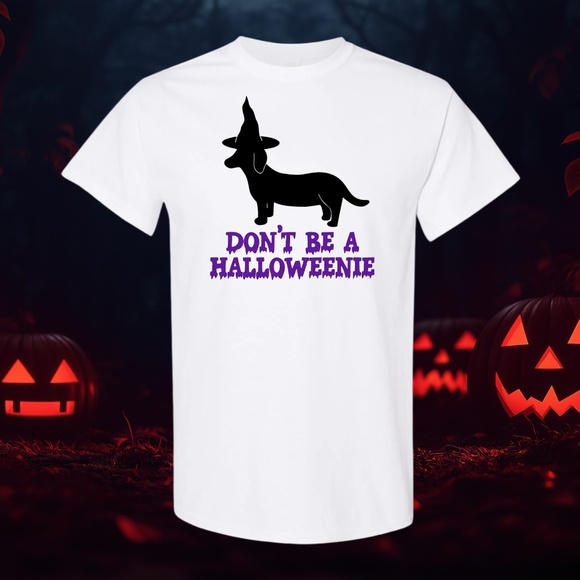 Don't Be a Halloweenie Tee - Picture 2 of 4
